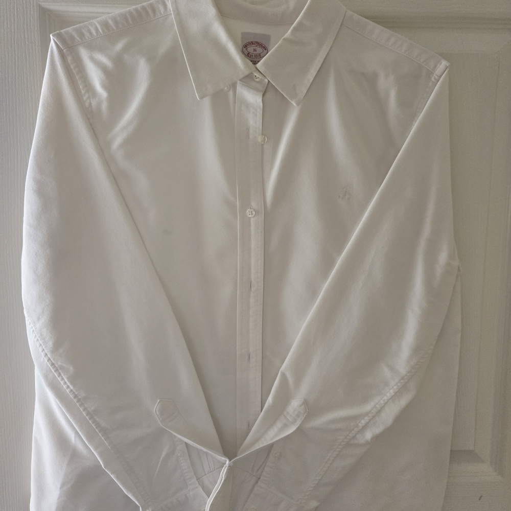 Brooks Brothers White Women's Blouse